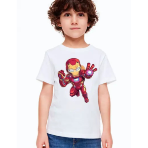 NQF Baby Boys Printed Polyester Regular T Shirt (White, Pack of 1)