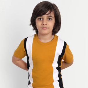 PROVOGUE Boys Color block Pure Cotton Regular T Shirt (Multicolor, Pack of 1)